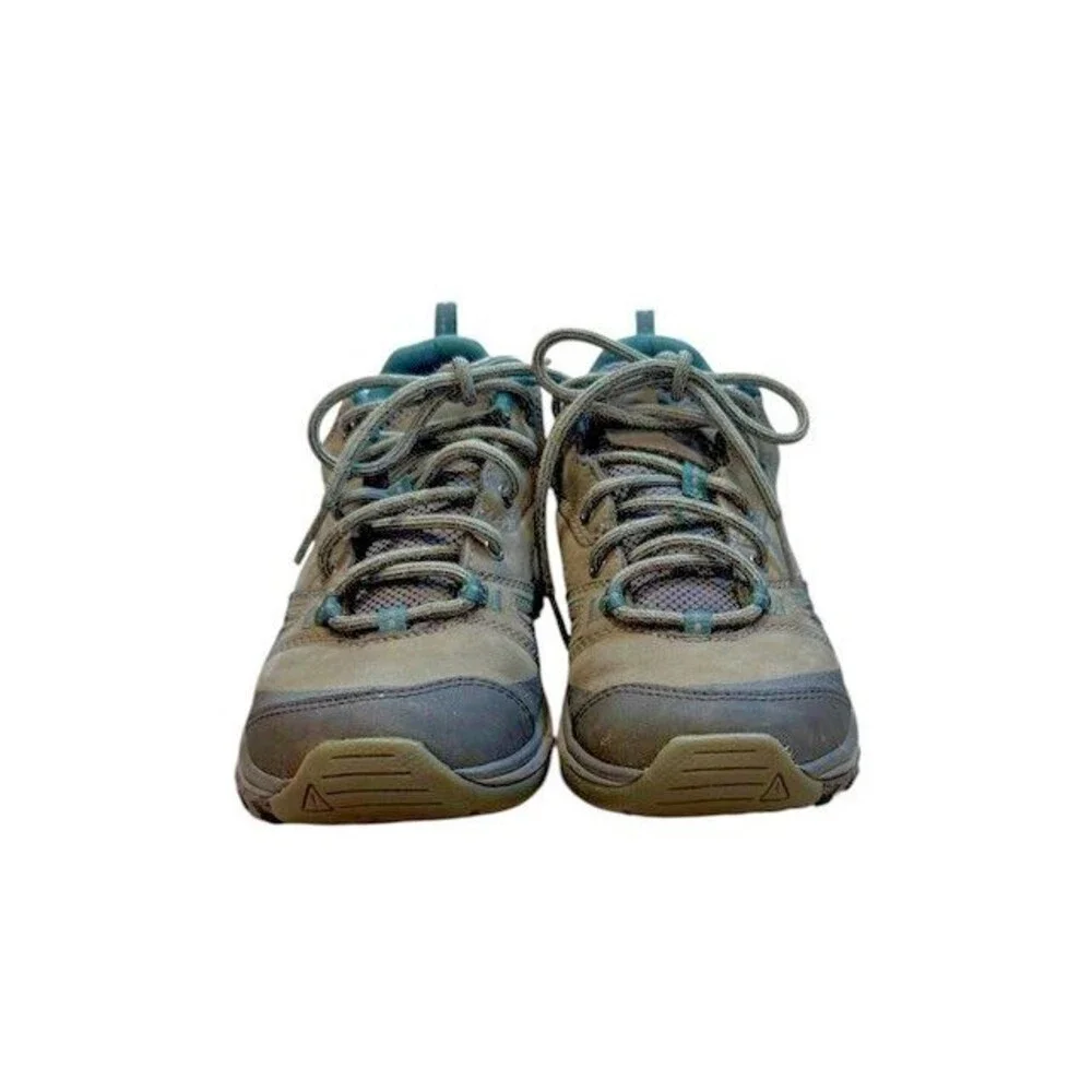 Keen Womens Terradora Hiking Shoes Gray Waterproof Leather Size 6- Trail -*READ*